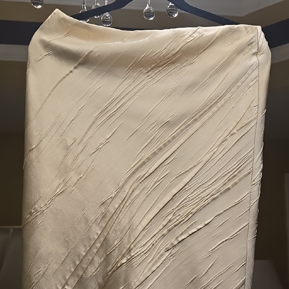 Sportmax Elegant Textured Beige Pencil Skirt - Picture 3 of 16